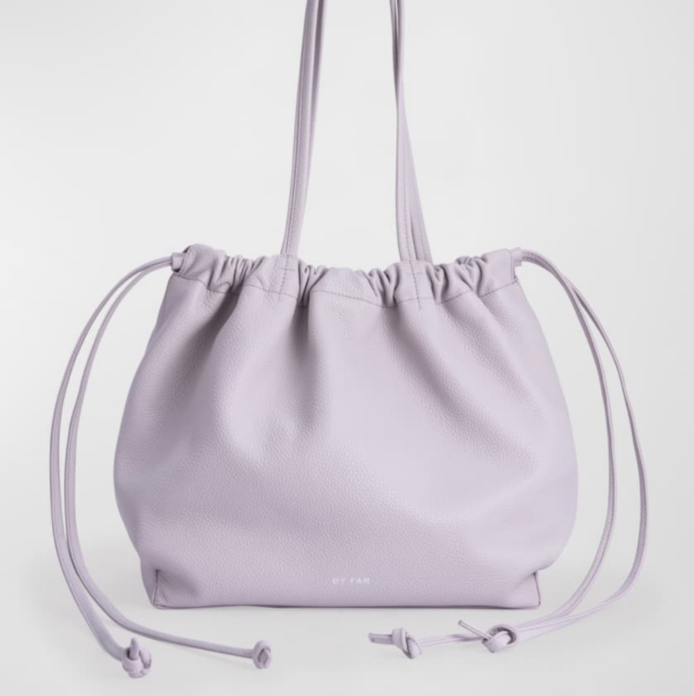 BY FAR Oslo Down Soft Leather Large Shoulder Bag